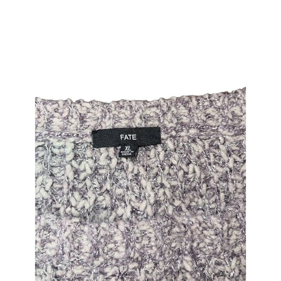 FATE Women's Purple Colorblock Sweater Size XL **READ DESCRIPTION** - Picture 10 of 13